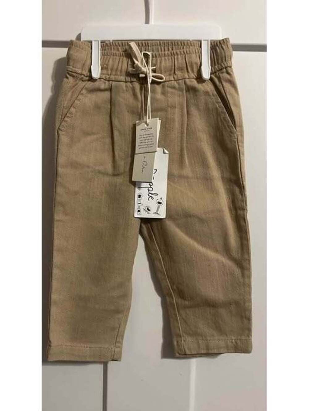 Rylee + Cru Ryder baby pants in brown size 6-12 mo